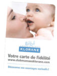 Carte de fidélité Klorane bébé
