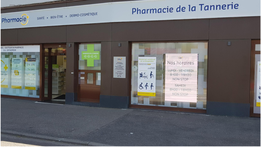 Façade de la Pharmacie de la Tannerie à Saint-Julien-lès-Metz